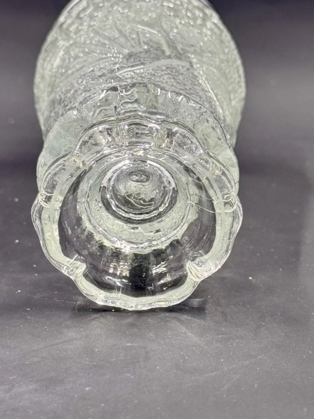 VTG Tiara Glass Clear Salt Shaker Only Ponderosa Pine Patter 4 1/2 inches tall